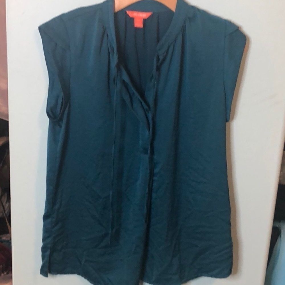 Joe Fresh Turquoise Short Sleeves Blouse